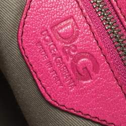 Pre Owned D&G Pink Leather Miss Allyson Shoulder Bag