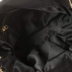 Pre Owned D&G Black Suede and Leather Trim Vlada Shoulder Bag