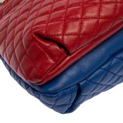 Pre Owned D&G Tricolor Quilted Leather Tote