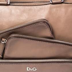 Pre Owned D&G Brown Leather Mindy Boston Bag