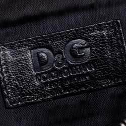 Pre Owned D&G Black Satin and Lace Bow Maika Crossbody Bag 