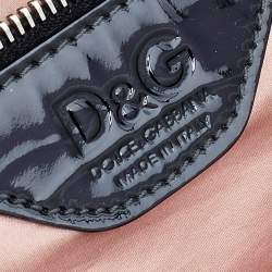 Pre Owned D&G Black Patent Leather Oversized Clutch