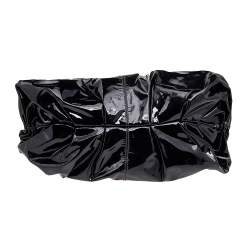 Pre Owned D&G Black Patent Leather Oversized Clutch