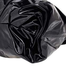 Pre Owned D&G Black Patent Leather Oversized Clutch