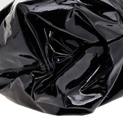 Pre Owned D&G Black Patent Leather Oversized Clutch