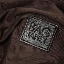 Pre Owned D&G Dark Brown Suede and Leather Janet Satchel