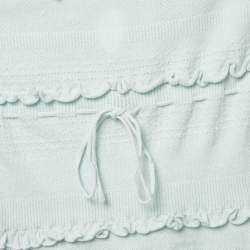 مملوكة مسبقًا Danielle Guizio Blue Knit Tube Top M