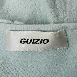 مملوكة مسبقًا Danielle Guizio Blue Knit Tube Top M