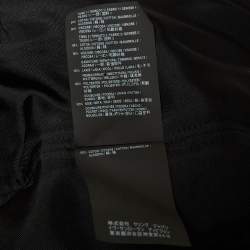 Saint Laurent Black Cotton Blend Rainbow Stripe Bomber Jacket M