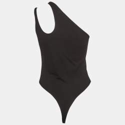 Pre Owned David Koma Black Cotton Jersey Sleeveless Bodysuit M