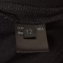 Pre Owned David Koma Black Cotton Jersey Sleeveless Bodysuit M