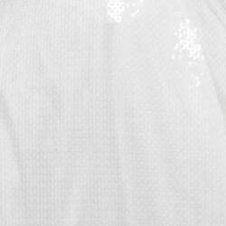 Pre Owned David Koma White Sequin Cut-Out Tie-Up Maxi Dress XS