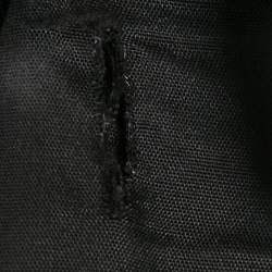 Pre Owned David Koma Black Mirror Embroidered Crepe Strapless Gown M