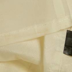 Pre Owned David Koma Ivory Crepe Mirror Embroidered Mini Dress S