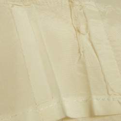 Pre Owned David Koma Ivory Crepe Mirror Embroidered Mini Dress S