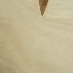 Pre Owned David Koma Ivory Crepe Mirror Embroidered Mini Dress S