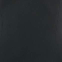 Pre Owned David Koma Black Rhinestone Studded Crepe Strapless Mini Dress L