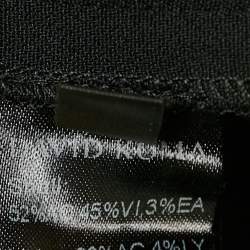 Pre Owned David Koma Black Crepe Zipper Detail Strapless Jumpsuit S