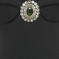 Pre Owned David Koma Black Crystal Jersey Bodycon M