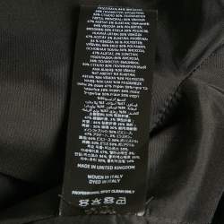 مملوكة مسبقًا David Koma Black Crystal Embellished Crepe Asymmetric Mini Dress M