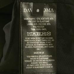 مملوكة مسبقًا طقم كريب مطرز بأسود هولوجرام فينيل دايفيد كوما مقاس صغير