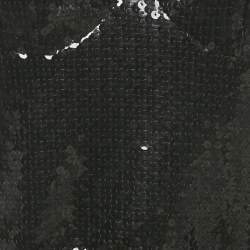 Pre Owned David Koma Black Sequin Mini Dress XS
