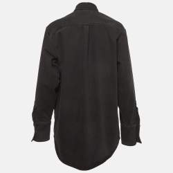 مملوكة مسبقًا جاكيت ديفيد كوما دنيم أسود مطبوع - ميديام