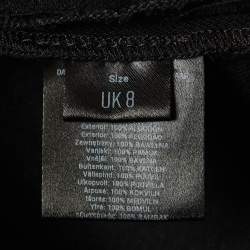 مملوكة مسبقًا جاكيت ديفيد كوما دنيم أسود مطبوع - ميديام