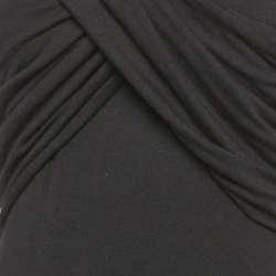 Pre Owned Day Birger et Mikkelsen Black Wrap Jersey Cilian Midi Dress S