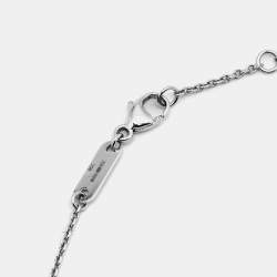 Pre Owned De Beers Aura Solitare Diamonds 18k White Gold Bracelet