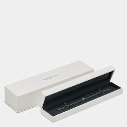 Pre Owned De Beers Aura Solitare Diamonds 18k White Gold Bracelet