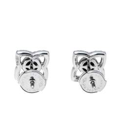 De Beers Enchanted Lotus Diamond 18K White Gold Stud Earrings