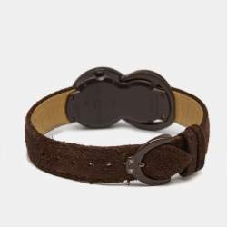 De Grisogono Brown PVD Coated18K Rose Gold Leather Be Eight S05 Women's Wristwatch 27 mm