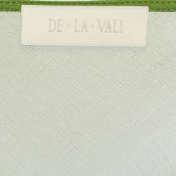 Pre Owned De la Valli Green Chiffon Ruffle Sleeve Dress XS