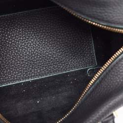 Pre Owned Delvaux Black Leather Mini Cool Box Shoulder Bag