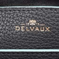 Pre Owned Delvaux Black Leather Mini Cool Box Shoulder Bag