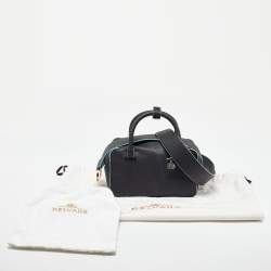 Pre Owned Delvaux Black Leather Mini Cool Box Shoulder Bag