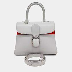 Delvaux Grey Leather Briand MM bag