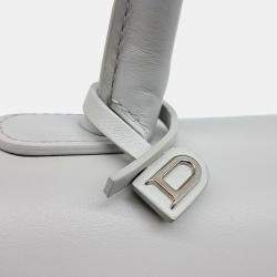 Delvaux Grey Leather Briand MM bag