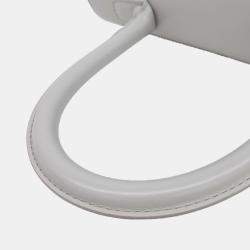 Delvaux Grey Leather Briand MM bag