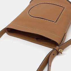 Delvaux Brown Leather Pin Shoulder Bag