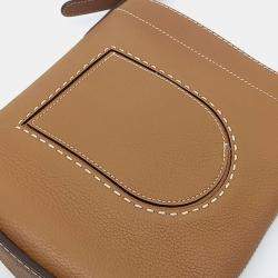 Delvaux Brown Leather Pin Shoulder Bag
