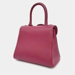 Delvaux Purple Leather Briand Mini Box bag