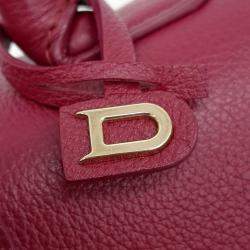 Delvaux Purple Leather Briand Mini Box bag