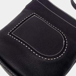 Delvaux Black Leather Pin Shoulder Bag