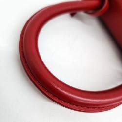 Delvaux Red Calf Leather Briand Mini Box bag