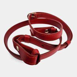 Delvaux Red Calf Leather Briand Mini Box bag