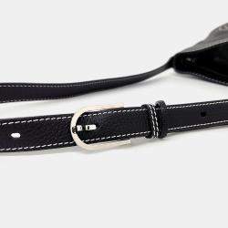 Pre Owned Delvaux Black Leather Pin Shoulder Bag