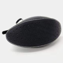 Pre Owned Delvaux Black Leather Pin Shoulder Bag
