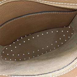 Delvaux Brown Leather Pin Shoulder Bag